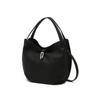 Daks Black Buckle Decoration Cowhide Tote Bag Dcba6f201bk
