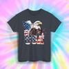 USA Adler T-Shirt Amerikanische Flagge Patriotisches Grafik Vierter Juli Freiheits-T-Shirt S-5XL