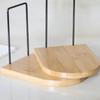 Simple Style Wood Iron Book End Shelf Desktop Bookend Holder Office School Supplies Accessory Stationery Bookends for Magazine