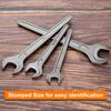 HARFINGTON Single Open Ended Spanner Wrench, 46mm, Thicken CR-V Steel Open End Wrench Tool for for Automotive Repair and Furniture Assembly, Grey