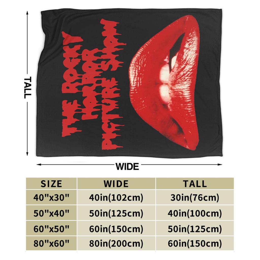 The Rockys Horror Picture Show Blanket Flannel Autumn/Winter Multi-function Thin Throw Blankets for Bedding Couch Rug Piece