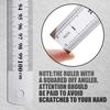 Lothee 6 Pieces Metal Yard Stick Meter Stick Large Stainless Steel Ruler Bulk Rule Measuring 1 Meter 40 Inch / 100 cm Measure Straight Edge for