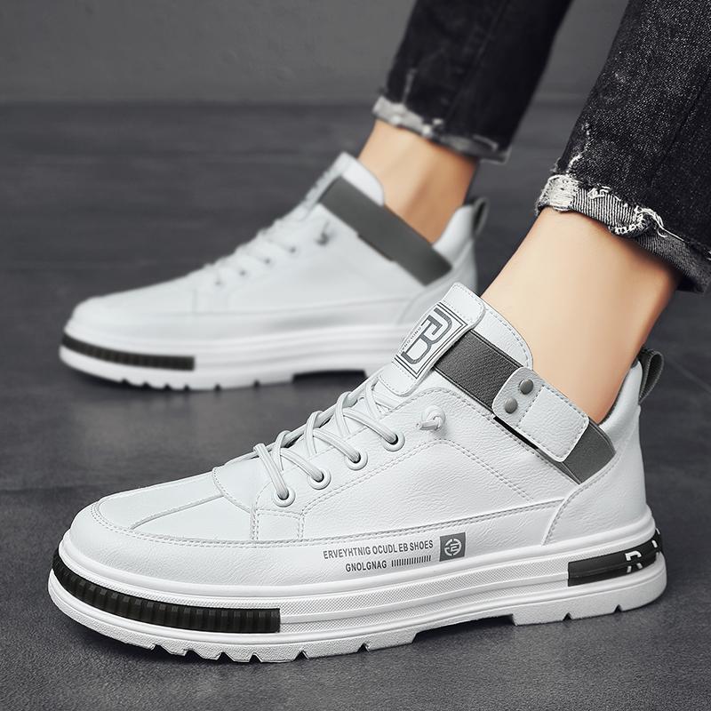 Beige Trend Men Sneakers Outdoor Non-slip Hiking Shoes for Men Comfortable Casual Work Shoes Luxury Platform Men Ankle Boots New