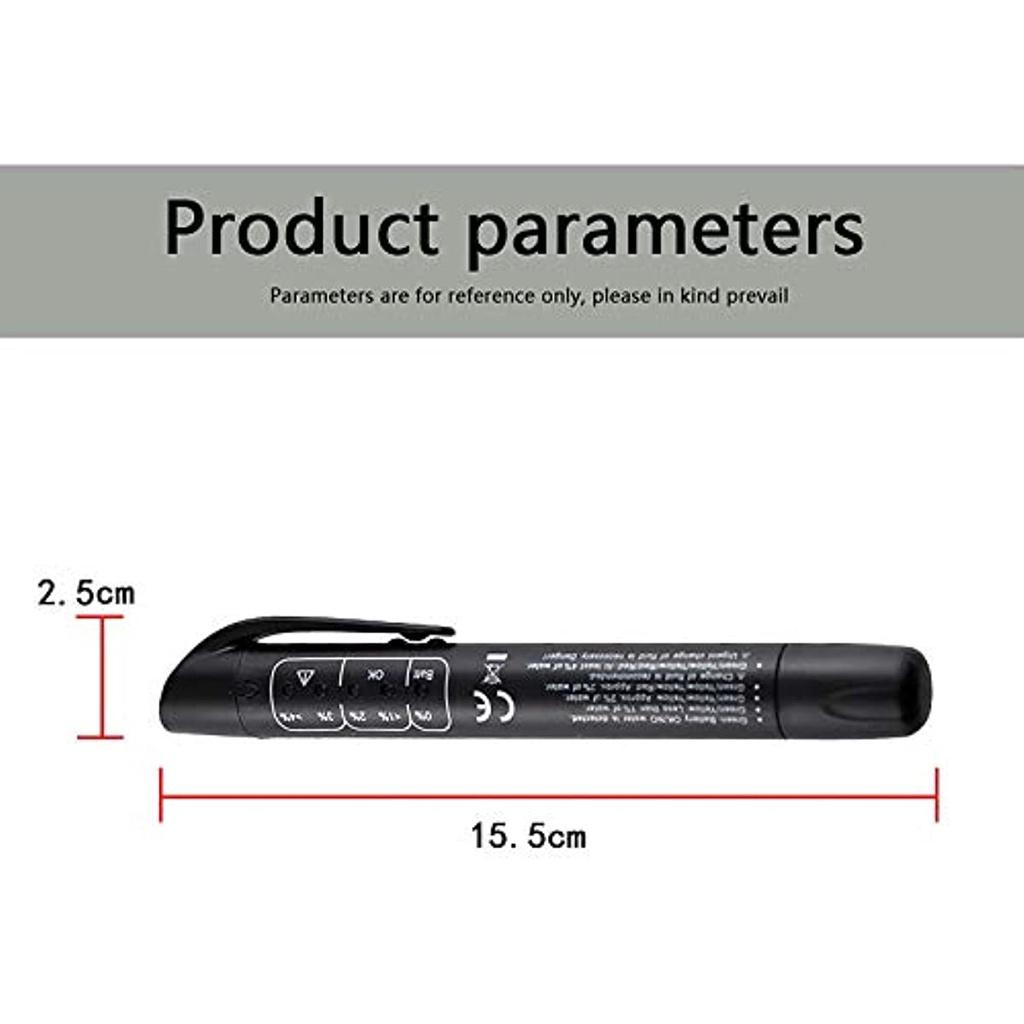 Brake Liquid Tester 5 Led Automatic Diagnostic Brakes Test Pen Portable Vehicle Auto Brake Tester For Dot3 Dot4
