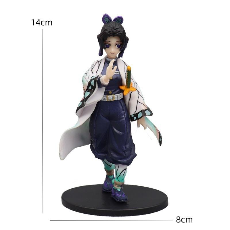 Hot Demon Slayer Anime Figure Tanjirou Agatsuma Zenitsu Kyoujurou Anime Model Action Figure PVC collection Toy for Kids Gift
