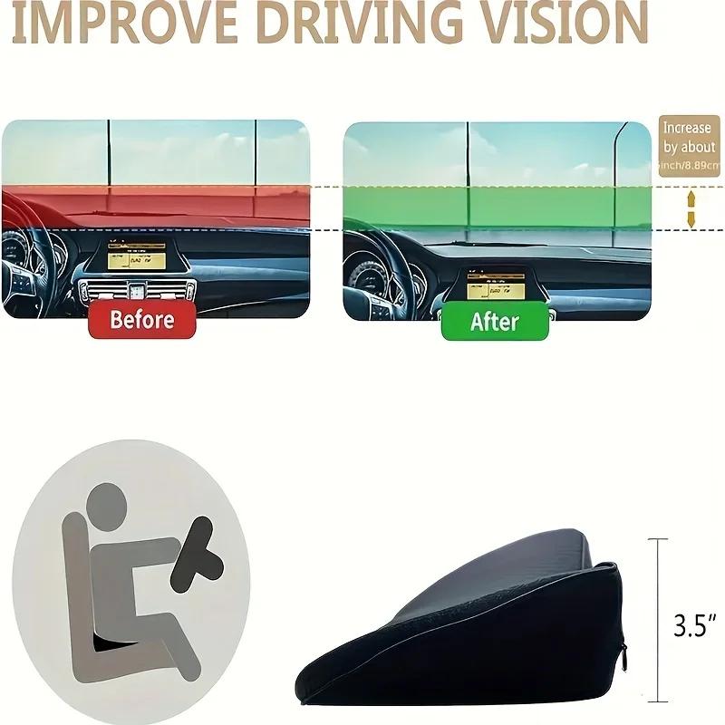 2 in 1 Multifunktions Auto Sitzkissen Universal Memory Lenden Kissen Unterstützung Fahrer Atmungsaktive Pad Sitz Sitz Anhebung Spon