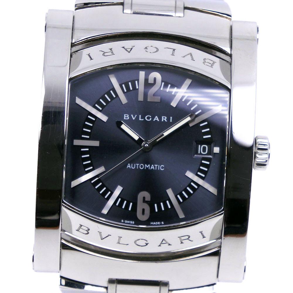 

BVLGARI Assioma Watches AA48S Silver NavyDial Stainless Steel Mechanical Automatic mens Used