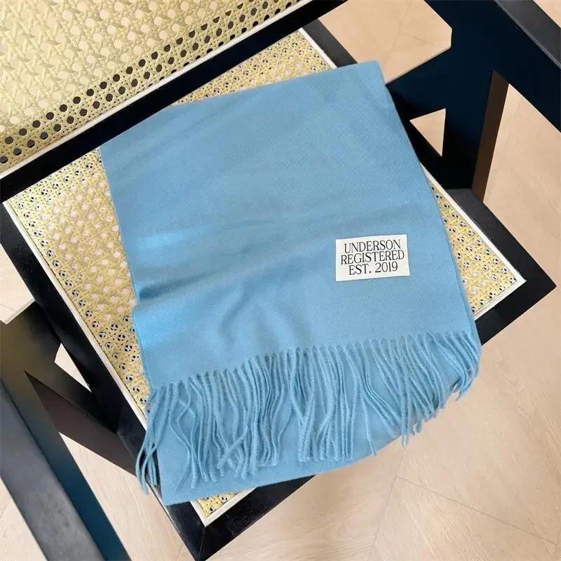 Lilla er veldig bra for å matche det nye ensfargede imiterte kashmirskjerfet høst og vinter fra Dongdaemun, Sør-Korea