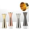 15-60ml New Dual Shot Stainless Steel Measure Cup Cocktail Shaker Drink Spirit Measure Jigger Kitchen Bar Barware Tools