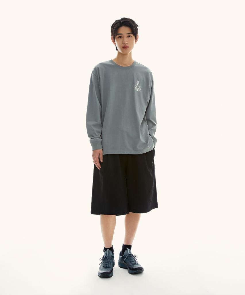 LMC Signature Globe Long Slv Tee Light Heather Gray