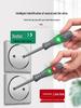 Electrician's Smart Test Pen: Color Light Screwdriver for Open Circuit, Breakpoint, Live & Neutral Wire Testing, High Torque for Household Use.