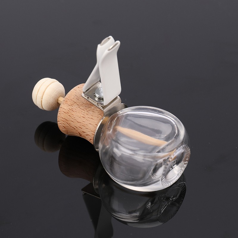 Air Freshener Perfume Bottle Pendant Essential Oils Car Hanging Glass Clips