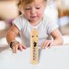 Smooth Surface Wooden Train Whistle Locomotive Sound  Cartoon Train Pattern   Musical Toy