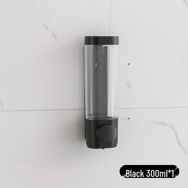 Punch-Free Wall-Mounted Triple Soap Dispenser for Bathroom: Hand Wash, Bath, Hair Care