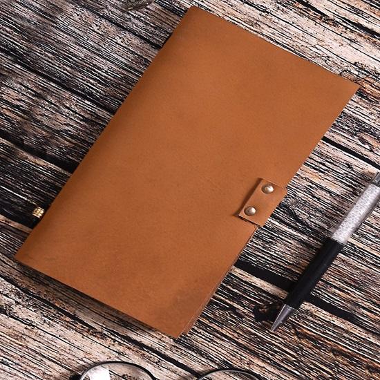 17.78 Cm Leather Diary Writing Notebook Unique Handmade Embossed Travel Diary Writing Notebook Brown