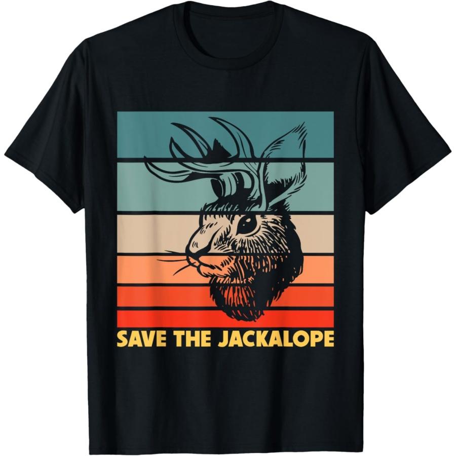 Save The Jackalope Cryptid Jackrabbit Rabbit Bunny T-Shirt(14) S