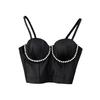 Sexy Ruched Diamond Shell Fishbone Silm Tube Top