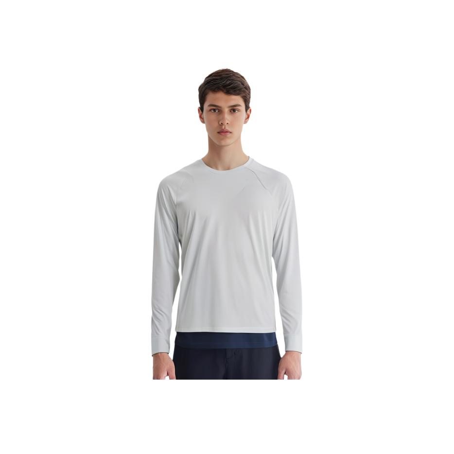 Under Armour Meridian Long Sleeve Solid Color Sports Casual Fashion Knit Crew Neck Raglan Dopamine Long Sleeve T-Shirt Men T-Shirts Green 1374496-592