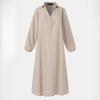 GMXIA Literary Vintage Women's Cotton and Linen Pullover Big Swing Dress