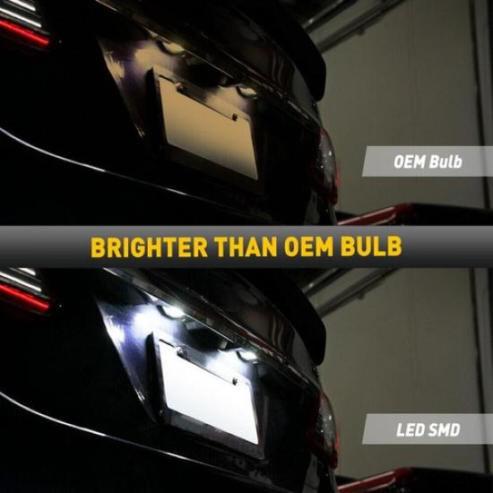 Rear LED License Plate Light Number Lamps For Scion XB Toyota Sienna Corolla EOA