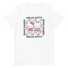 Sanrio 2026 Summer Comic Form Hello Kitty Image 100 Cotton Printed Casual Tshirt Adult Children Parentchild Top Homewear Y2k
