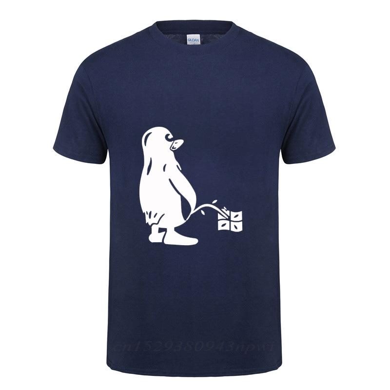 PENGUIN LINUX UBUNTU OZF T Shirt Men Streetwear Casual Loose Short Sleeve Round Neck Cotton Funny Tshirt Summer Tops Tee Tshirt