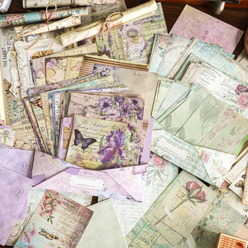 4Style 100Pcs/bag Beauty Old Testament Series Vintage Material Paper Creative Decoration DIY Handbook Scrapbook Photo