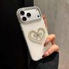 Electroplated Heart Rhinestone Bow Case for iPhone 17 Pro Max & 16