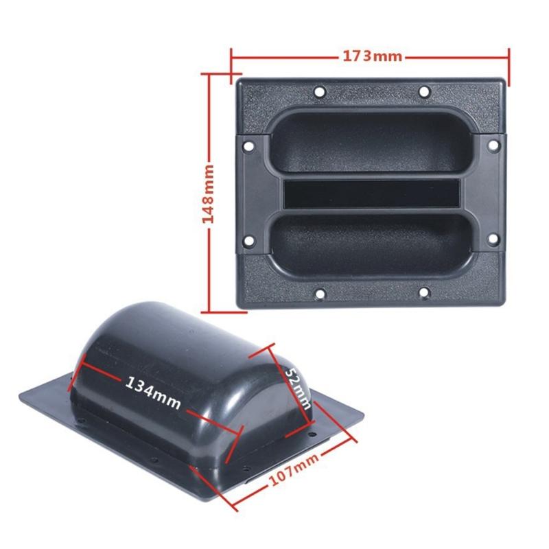 Recessed Speakers Box Cabinet Handles, Enhances ABS Pulls for Portable Sound Systems and Accessories