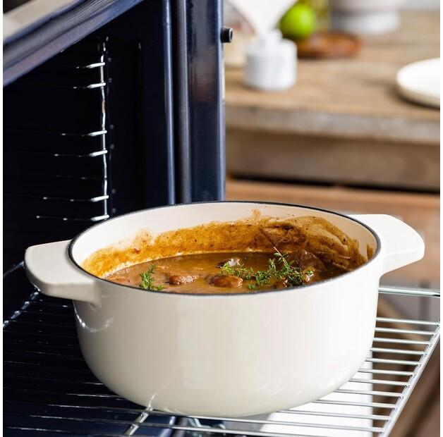 Cast Iron Frying Pan KitchenAid Round 26 Cm Cream (CC006059-001)