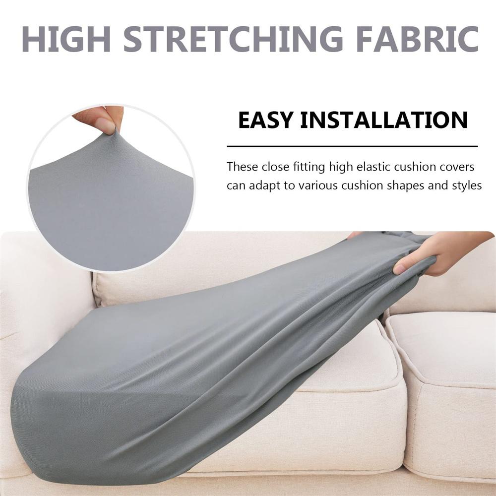 Olanly Waterproof Sofa Seat Cushion Cover Couch Cover Washable Stretch Sofa Seat Cushion Slipcovers For Sofa Pets Elastic Bottom