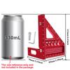 Precision Aluminum Alloy / Plastic Woodworking Square W/ Dowel Pins - Multi-Angle Scriber & Miter Ruler for Carpenter & Engineer