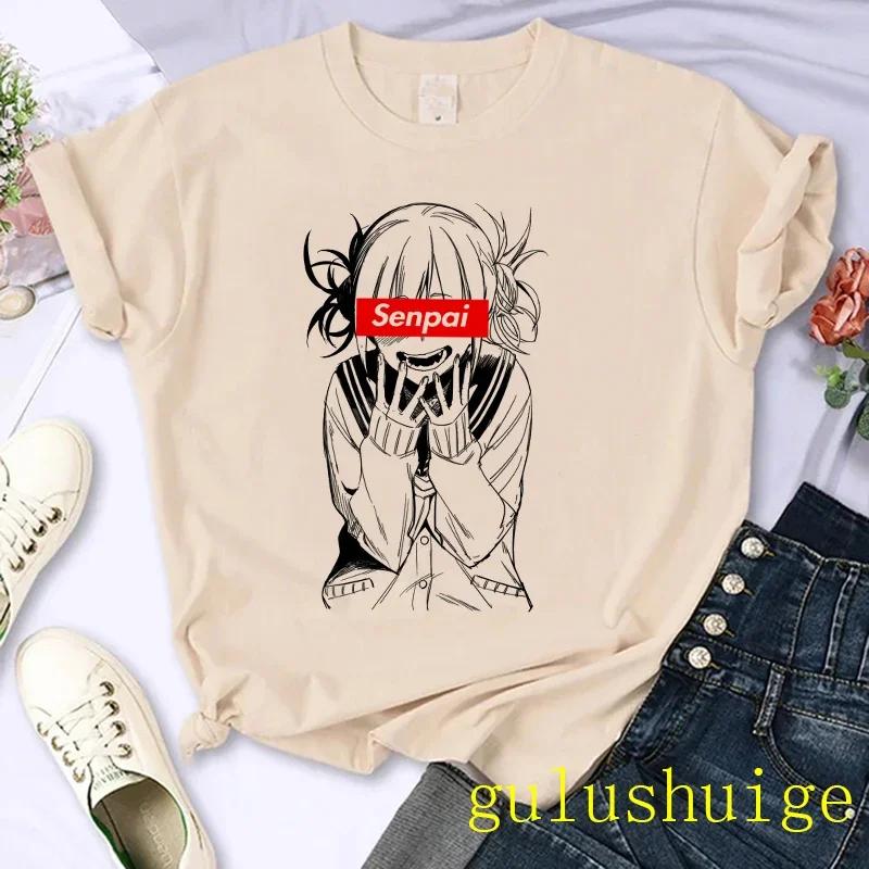 Japanese Anime My Hero Academia T Shirt Women Boku No Hero Academia Manga T-shirt Bakugou Himiko Toga Graphic Tees Tshirt