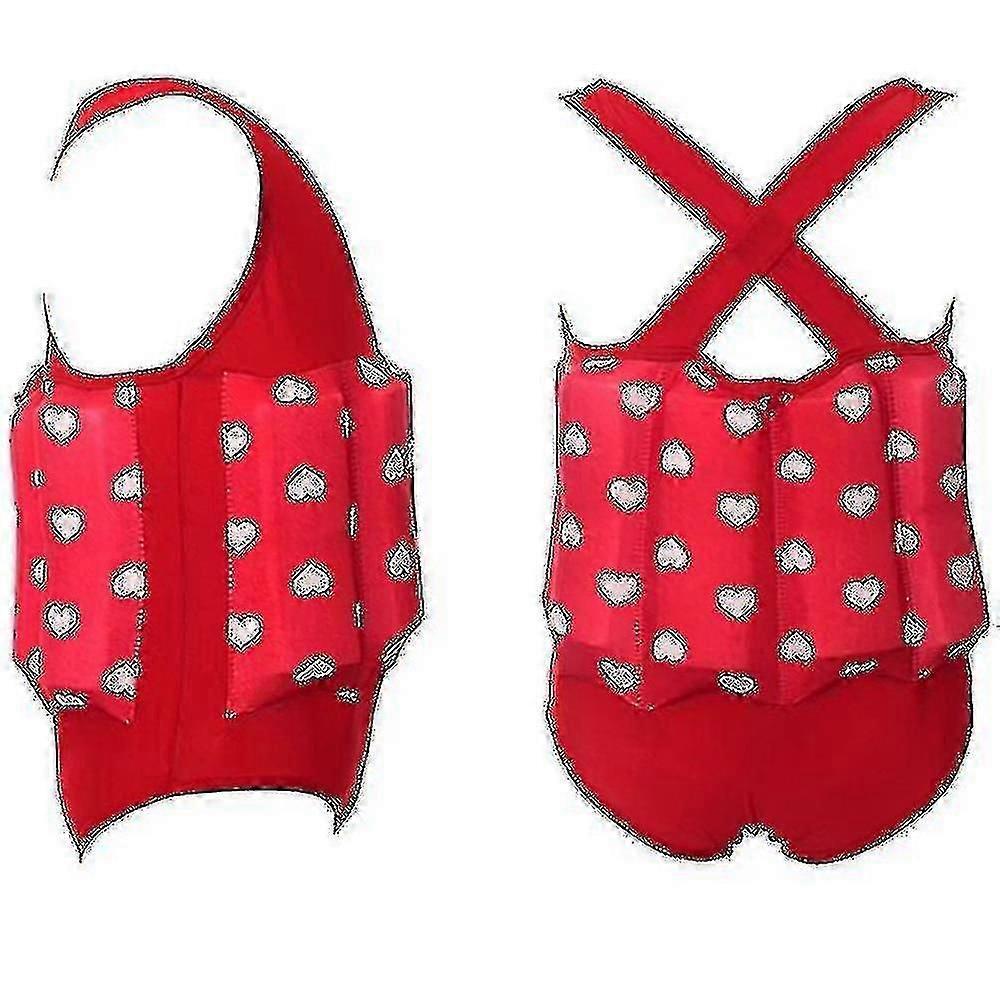 GuanyouC Drijvend Zwempak voor Kinderen 110 To 120Cm rood