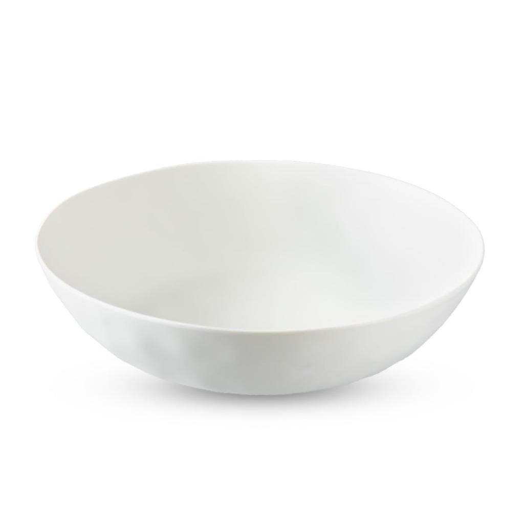 Aboard Homeware Shatter-Resistant 23cm Salad Bowl, Pasta Plate, Curry Plate, Stylish Melamine Plastic Dishware, Microwave and Dishwasher Safe,