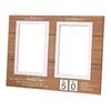 Personalized Wood Frame for Anniversary Photos Featuring For Then & Now Layout To Celebrate Years of Togetherness