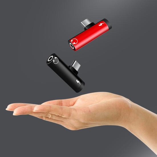 2 In1 Fast Charging High Fidelity Sound Stable Signal Plug Play Audio Adapter Type-C To 3.5mm Headphone Jack Converter Audio Accessories