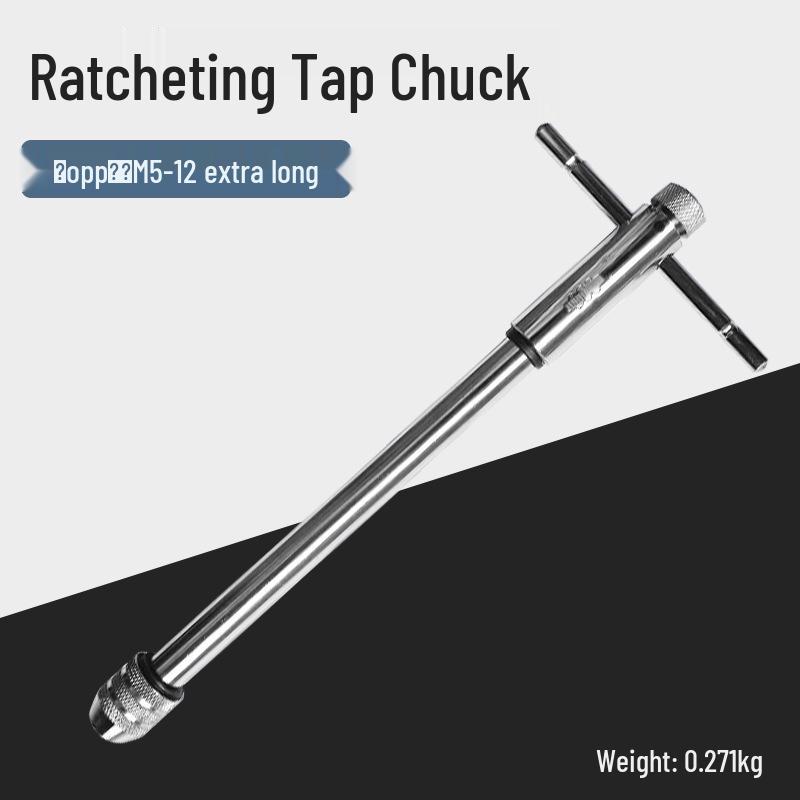 Zinklegierung Gewindebohrer- und Schneideisen-Schlüssel Kombinationsset