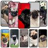 Cute Pug Dog Phone Case For Samsung A54 A52 A24 A14 A50 A70 A10 A30 A40 A20S A20E A06 A02S A12 A22 A34 A42 A32 5G A04s A16 Cover