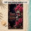 Gothic Theme Soft Beach Towel Personalized Custom Name Text Towel Portable for Beach Pool Travel