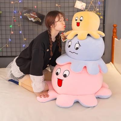 Oktopus-Puppe Wende-Oktopus Plüschtier Kinderpuppe Mädchengeburtstagsgeschenk