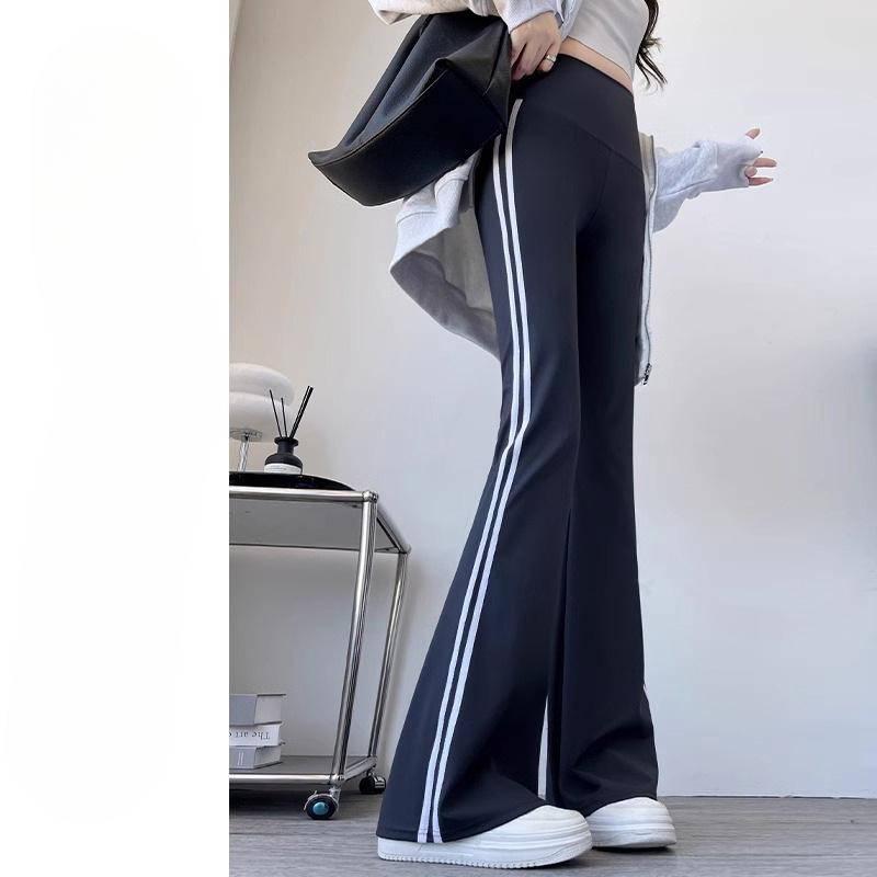 Slightly Shark Pants for Women with Spring and Autumn High Waisted Slim Hip Lifting Tight American Hottie Yoga Leisure Flared Pants
