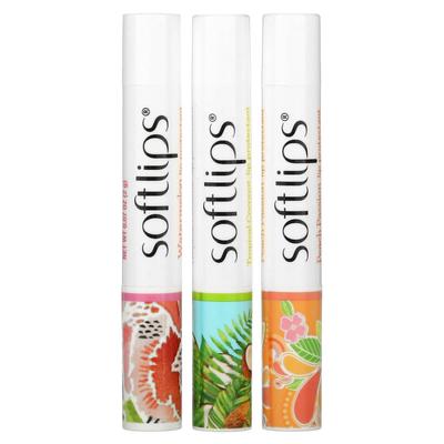 Lip Protector, Watermelon, Tropical Coconut, Peach Passion, 3 Pieces, 2g (0.07oz) Each
