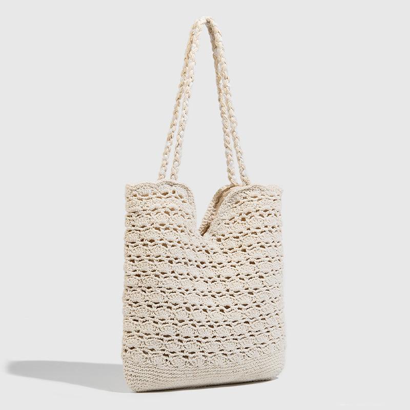 Modische einseitige gewebte Tasche für den Weg zur Arbeit Tragetasche für den Urlaub am Meer Strandtasche