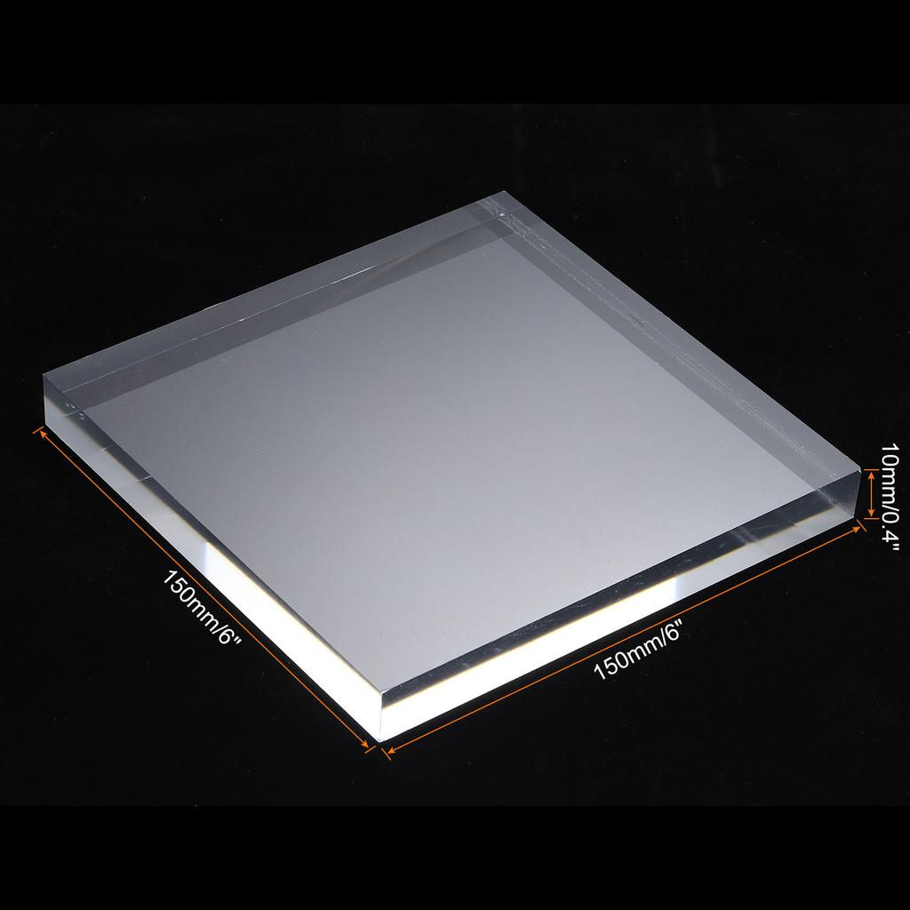 1pcs Acrylic Square Display Stand Base Solid Clear Display Block Clear Jewelry Stand Ring Showcase Holder Base for Collectibles