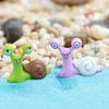 2Pcs/Set Snails Fairy Decor Ornamental Multi-color Funny Expression Home Bonsai Snails Ornaments Succulents