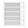 Tension Rod Shelf Adjustable Length Space Saving Nail Free Expandable Closet Shelf for Cabinet Wardrobe 16.5in Width
