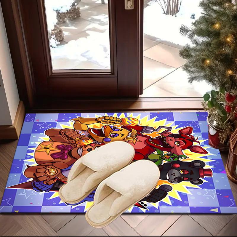 Fnaf Character Collage Carpet, Chair Rug,Rug for Office Bedroom living rooms, Doormat decor Fan Gift Christmas Gift