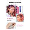 QIBEST Burst Glitter Eyeshadow Glitter Cream Face Body Polarized Glitter Cream Highlighter Oslnivý rozjasňující oční stín
