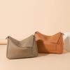 Reine 100% Rindsleder Geometrische Einfarbige Schultertasche für Damen Große Kapazität Kissen Crossbody Handtasche Luxus